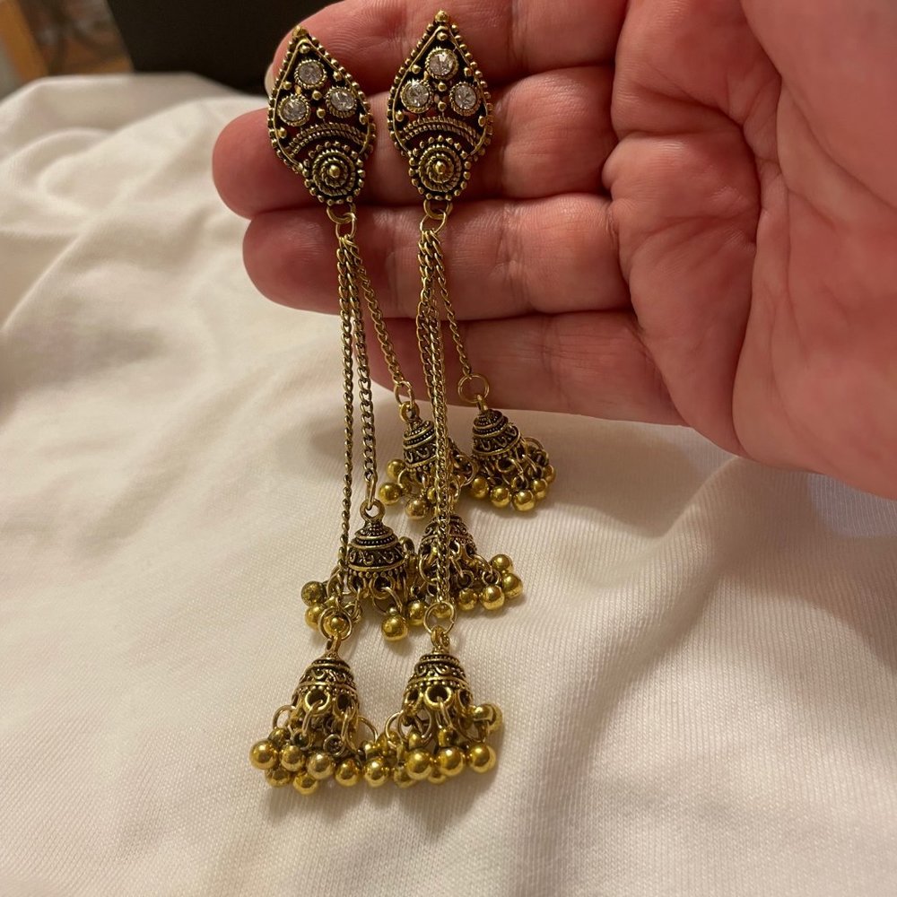 Gorgeous Bell Drop Earrings - Picture 1 of 4